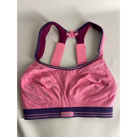 Shock Absorber Ultimate Run Sports Bra Pink S5044 Size US 32D - Picture 1 of 4